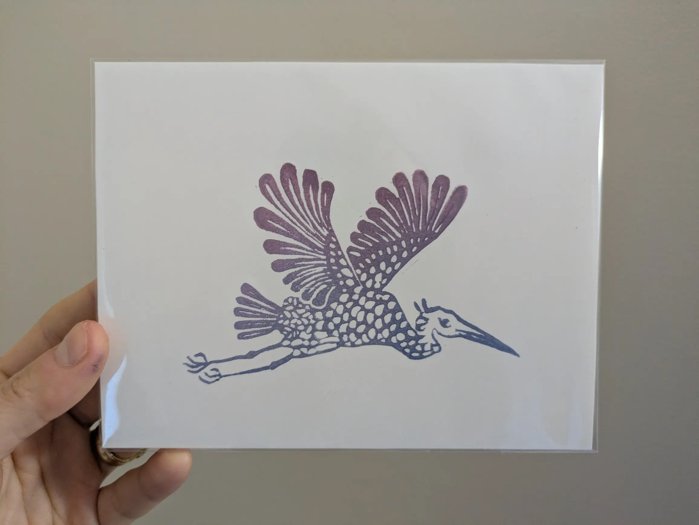 Mini Linocut Print