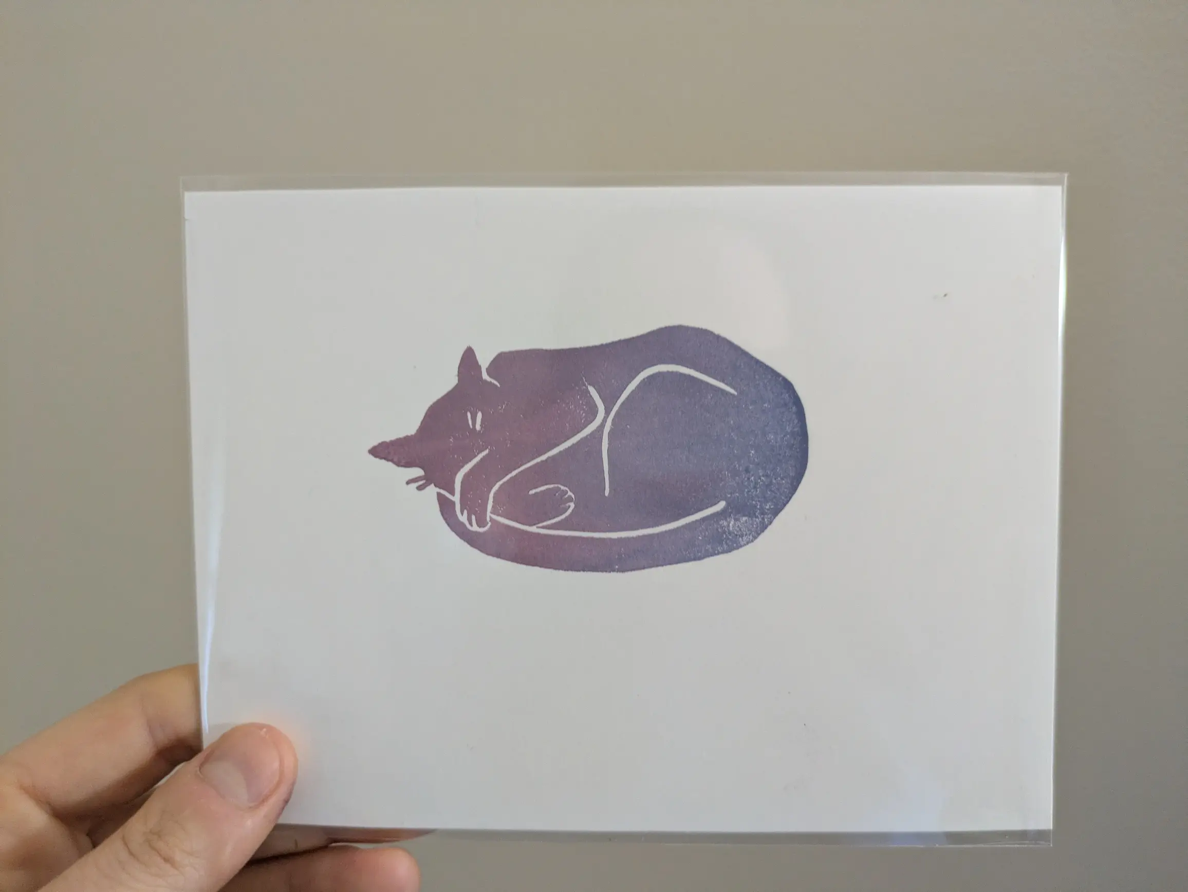 Mini Linocut Print