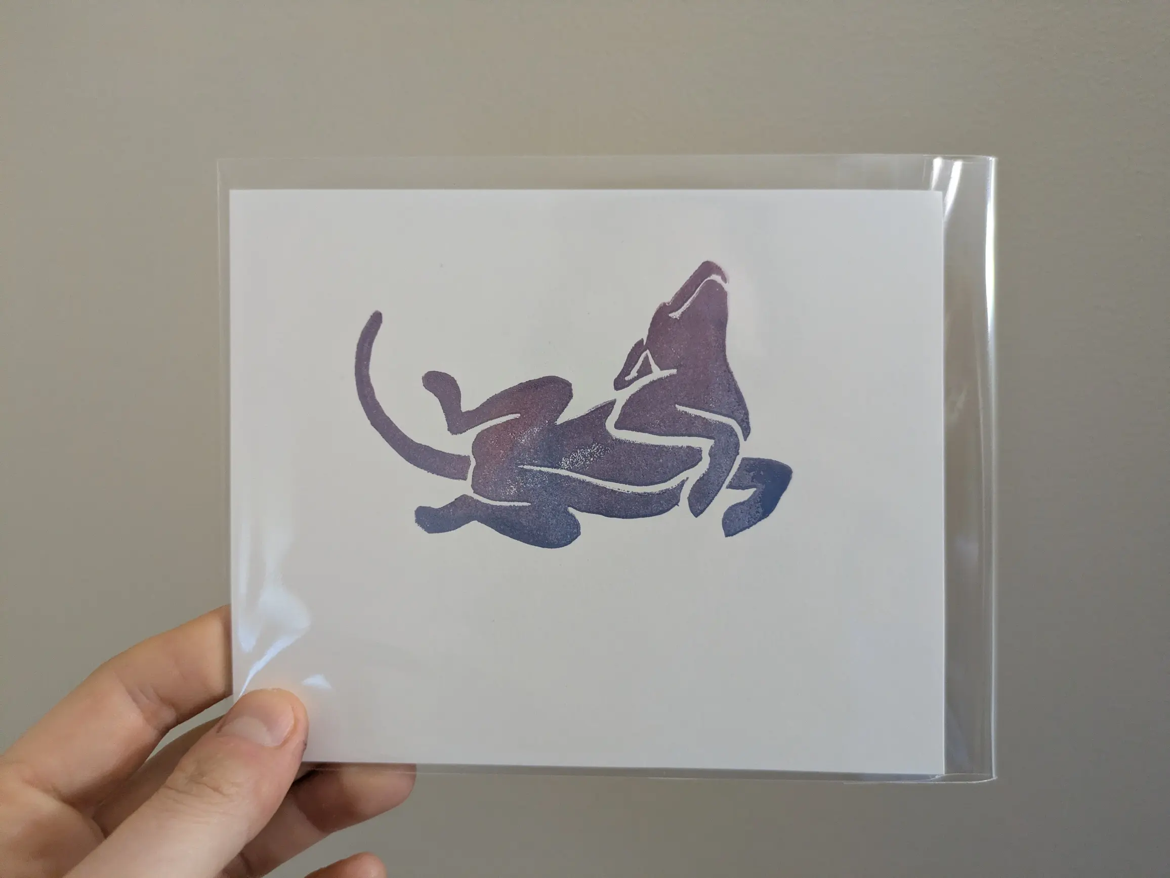 Mini Linocut Print