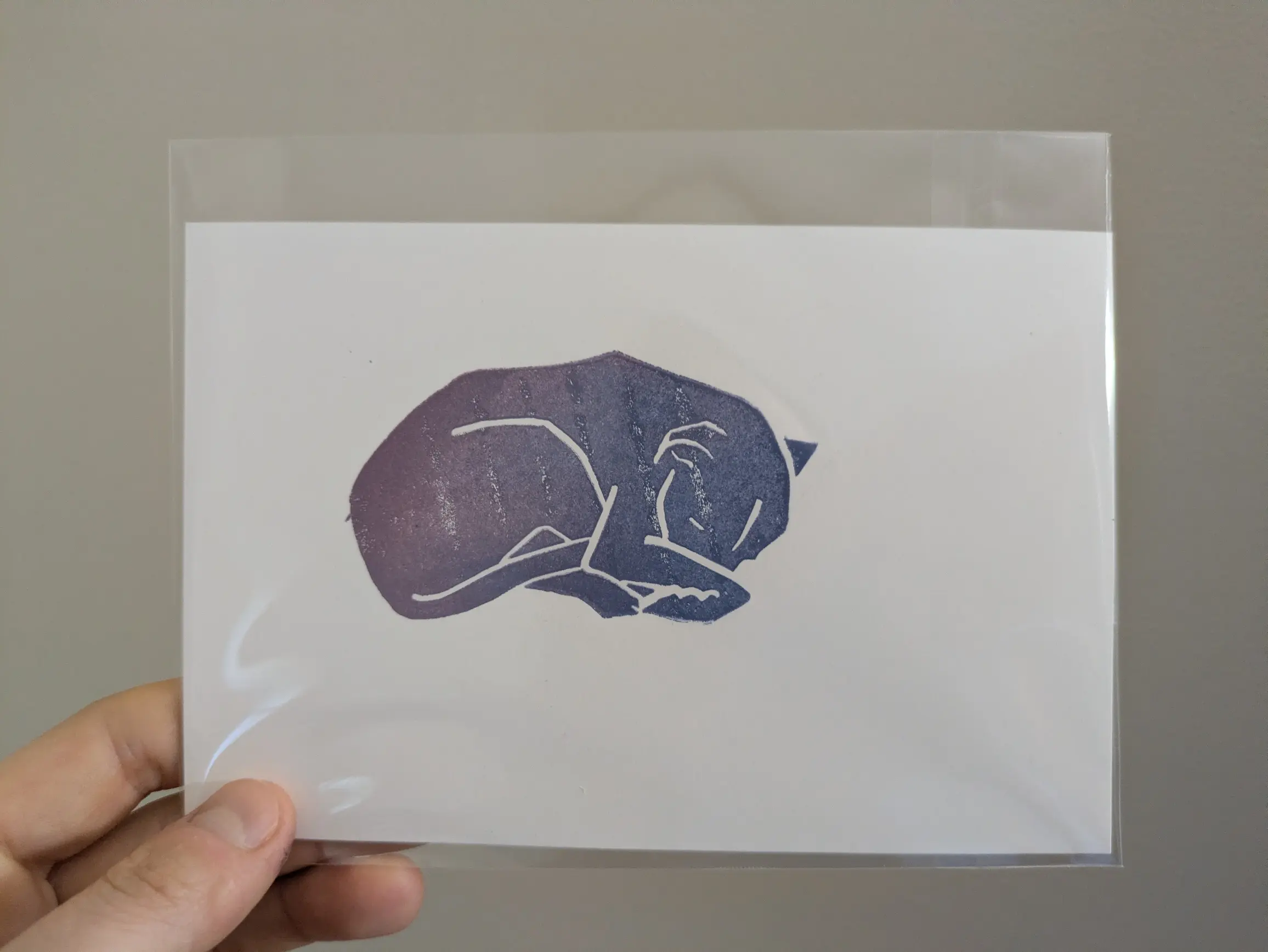 Mini Linocut Print